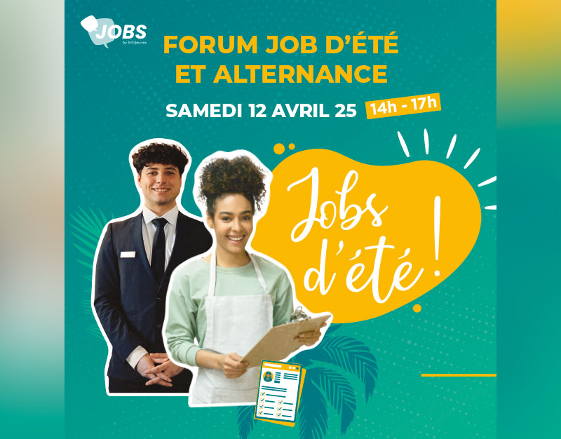 Save the date Forum job d’été et alternance : samedi 12 avril